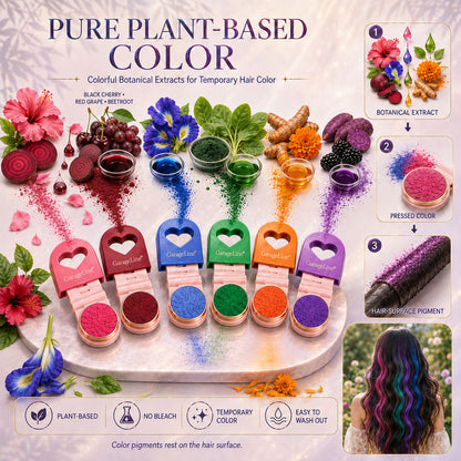 🔥Save 50% Today丨GarageLine® 3-in-1 Luminous Temporary Hair Chalk — Instant Color, Hair Repair & Party-Light Glow🌌