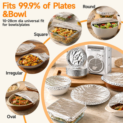 ✨SVOZK® Reusable Elastic Foil Food Covers – Keep Food Fresh, Warm & Protected 🍽️
