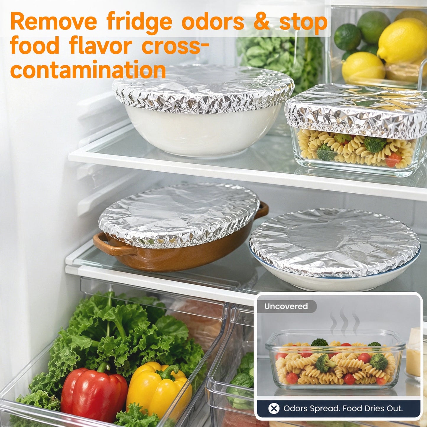 ✨SVOZK® Reusable Elastic Foil Food Covers – Keep Food Fresh, Warm & Protected 🍽️