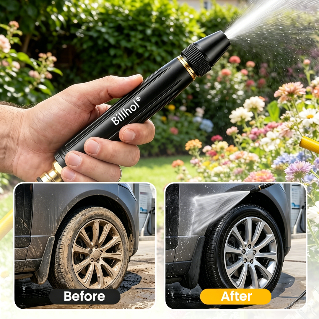💥50% Off — Last Day丨Billhol® 🏆Home high-pressure car wash water gun , a must-have for watering plants and vegetables, and car washing.👍💦