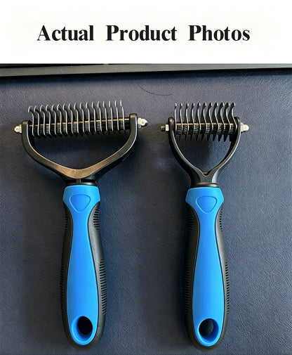 Limited-Time Offer | 🐶🐱Billhol® Double-Sided Pet Grooming Comb – Gentle Detangling & Shedding Tool for Dogs & Cats