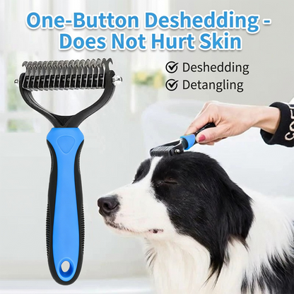 Limited-Time Offer | 🐶🐱Billhol® Double-Sided Pet Grooming Comb – Gentle Detangling & Shedding Tool for Dogs & Cats