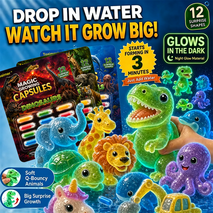 🔥Save 50% Today丨Toaimer® Magic Growing Animal Capsules – Watch Hidden Animals Come to Life in Water 💧