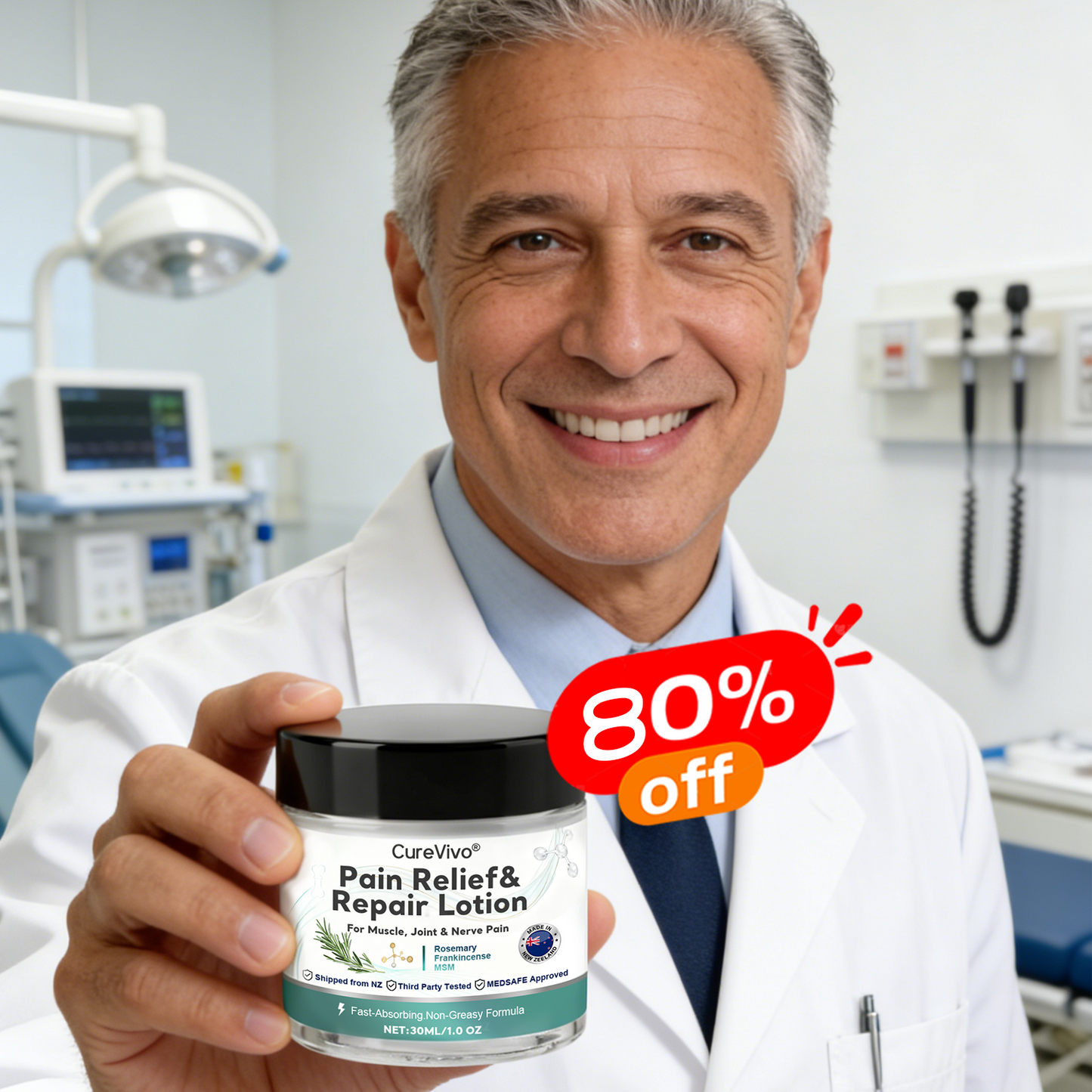 [New Year Special Offer] CureVivo® Pain Relief& Repair Lotion🥇For Muscle, Joint & Nerve Pain