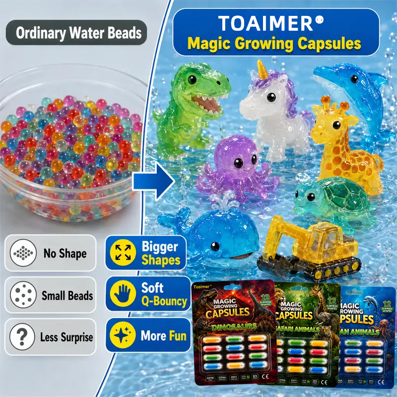 🔥Save 50% Today丨Toaimer® Magic Growing Animal Capsules – Watch Hidden Animals Come to Life in Water 💧