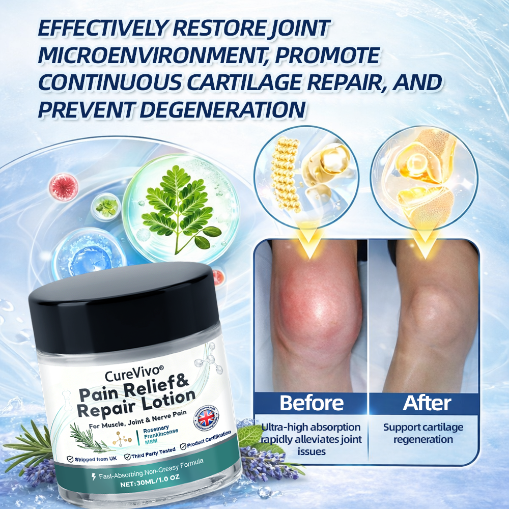 [New Year Special Offer] CureVivo® Pain Relief& Repair Lotion🥇For Muscle, Joint & Nerve Pain