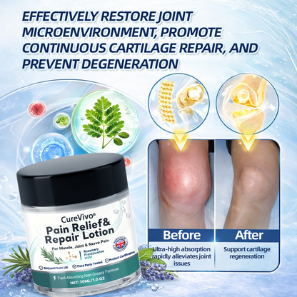 [New Year Special Offer] CureVivo® Pain Relief& Repair Lotion🥇For Muscle, Joint & Nerve Pain