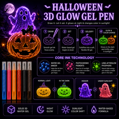 🚨 LAST DAY TO SAVE 50%! 🎃 Toaimer® Magical 3D Fluorescent Color-Changing Craft Kit👻