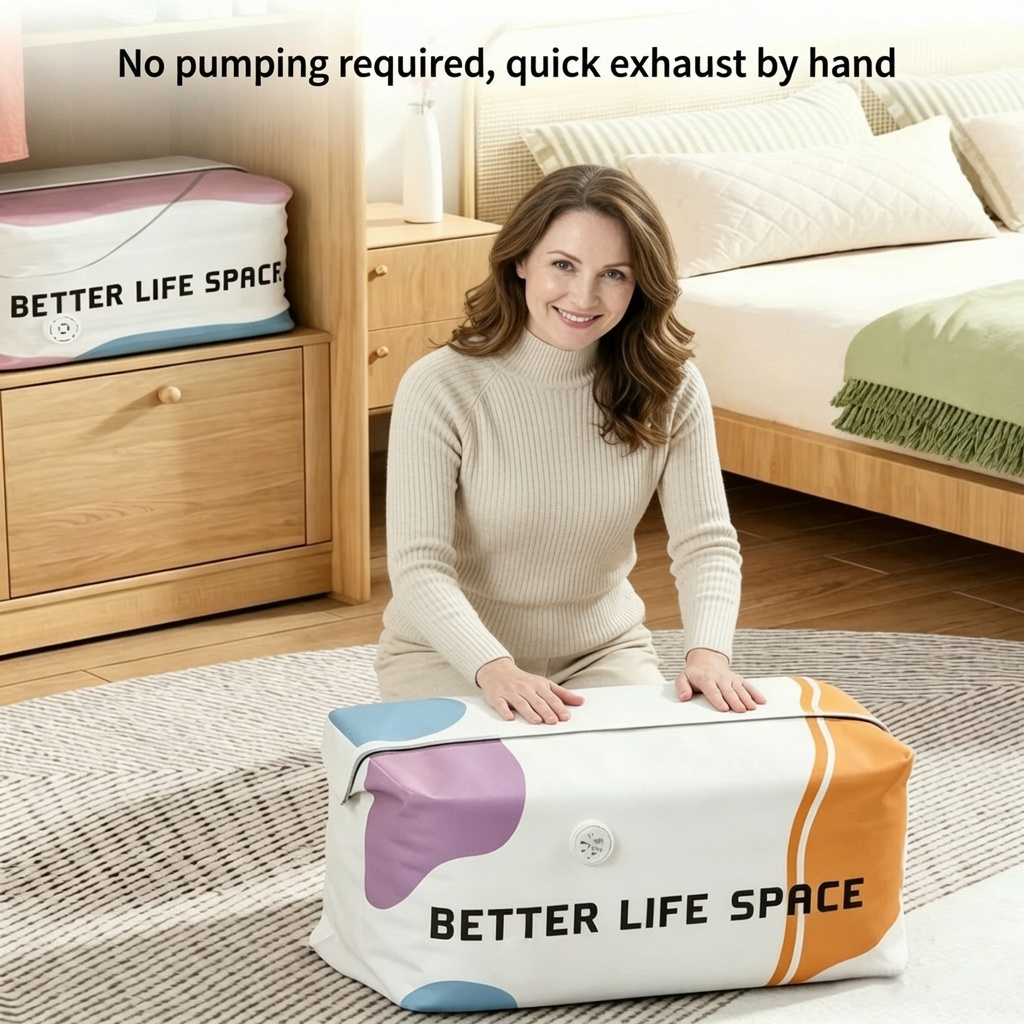 LAST DAY BUY 2 GET 1 FREE!!🍀SVOZK® No-Pump 3D Vacuum Storage Bags Ultimate All-in-One Organizer for Clothes, Toys, Books, Stuffed Animals & Absolutely Everything!