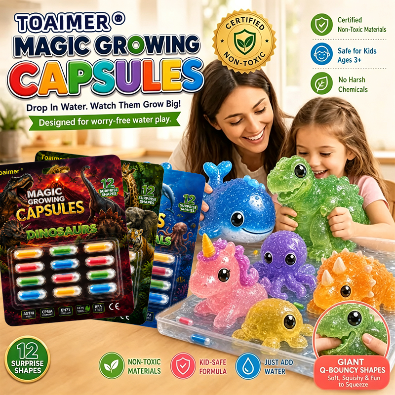 🔥Save 50% Today丨Toaimer® Magic Growing Animal Capsules – Watch Hidden Animals Come to Life in Water 💧