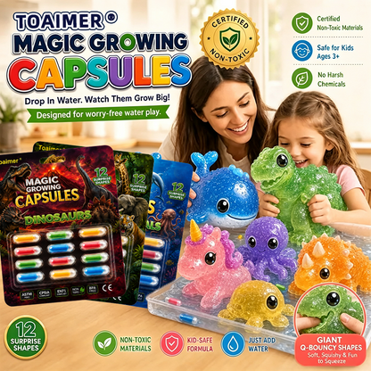 🔥Save 50% Today丨Toaimer® Magic Growing Animal Capsules – Watch Hidden Animals Come to Life in Water 💧