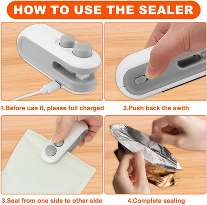 Today's Final Offer — Last Day! | 👉Billhol ® Mini Vacuum Sealer: Ideal for food storage—keeps snacks, meat, and fruit fresh for longer, preventing waste and spoilage.