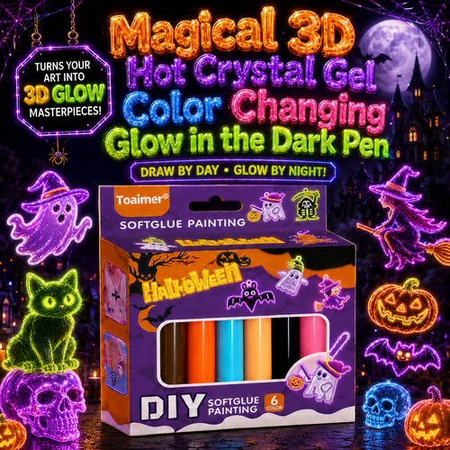 🚨 LAST DAY TO SAVE 50%! 🎃 Toaimer® Magical 3D Fluorescent Color-Changing Craft Kit👻