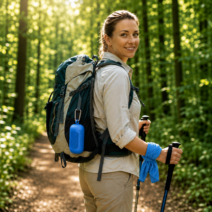 LUCKYSONG® CoolFlex Pro Cooling Towel Kit — Upgraded cooling comfort with a soft ventilated silicone case, made for workouts, travel, hiking, and hot weather.