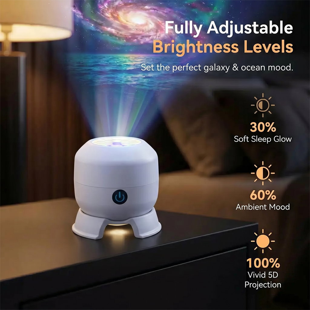 Last day 70%off🔥丨REBYIPO® Night Light Projector — Smart 5D Holographic Starry Sky & Ocean Projector 🌠