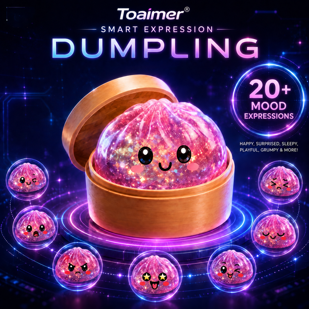 🚨 LAST DAY TO SAVE 50%！丨Toaimer ® Magic Face-Changing Dumpling Squishy🥟