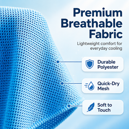 LUCKYSONG® CoolFlex Pro Cooling Towel Kit — Upgraded cooling comfort with a soft ventilated silicone case, made for workouts, travel, hiking, and hot weather.