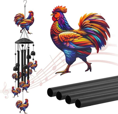 🔥Juneteenth 49% OFF-🐦Vintage Colorful Hummingbird Wind Chime with Metal Tubes and Bells