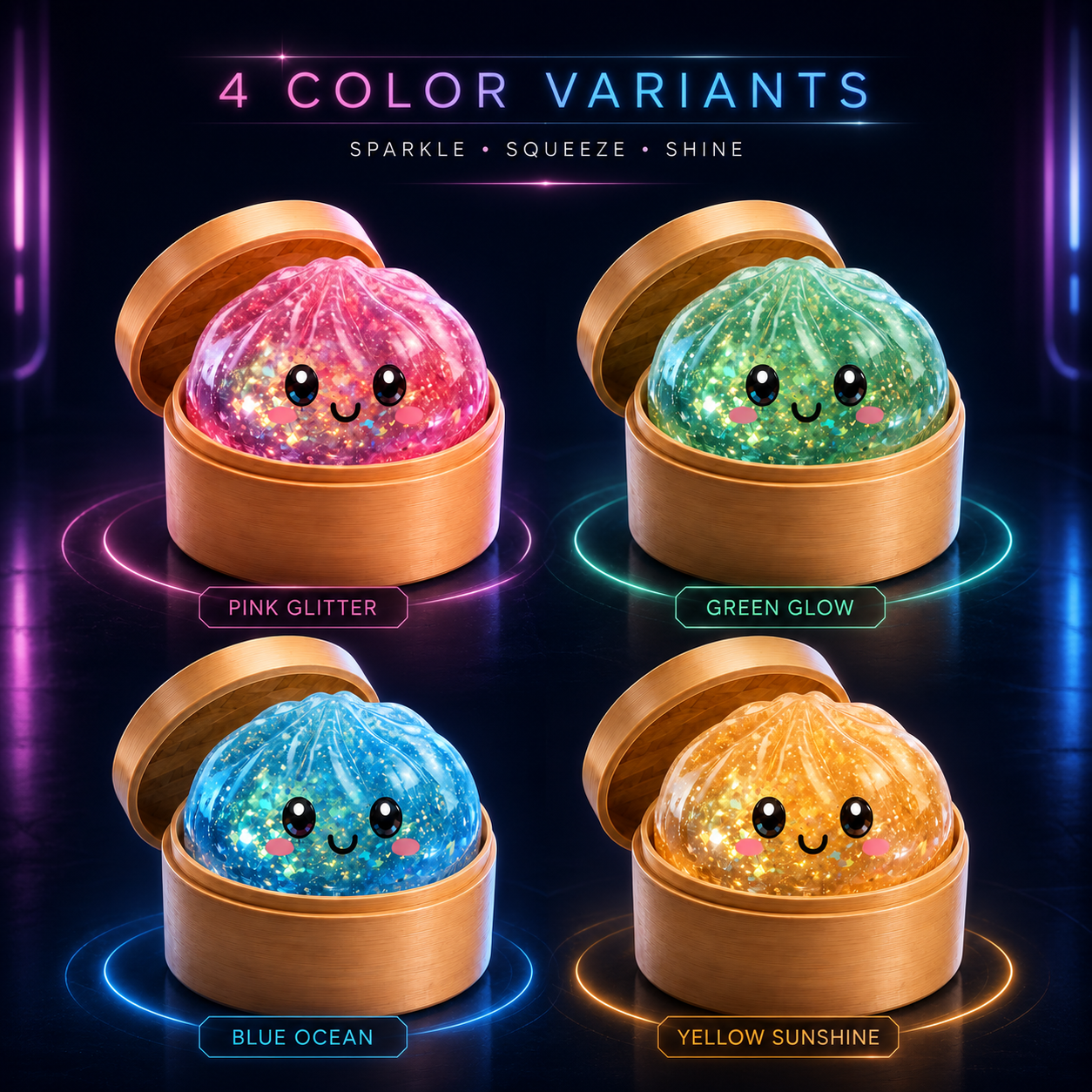🚨 LAST DAY TO SAVE 50%！丨Toaimer ® Magic Face-Changing Dumpling Squishy🥟