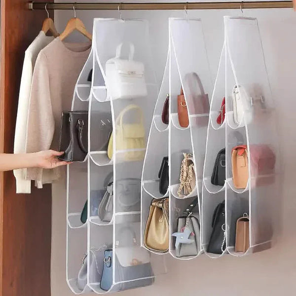 SVOZK® Hanging Handbag Organizer for Closet - Multi-Tier Purse Storage